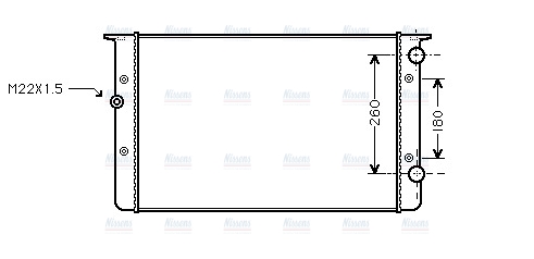 AVA Coolant Radiator VNA2104