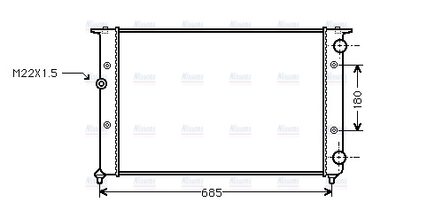 AVA Coolant Radiator VNA2116