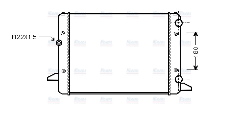 AVA Coolant Radiator VNA2120