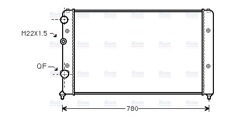 AVA Coolant Radiator VNA2122