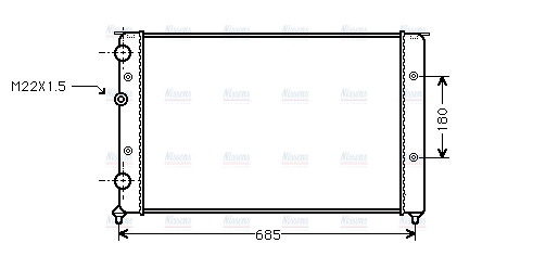 AVA Coolant Radiator VNA2130