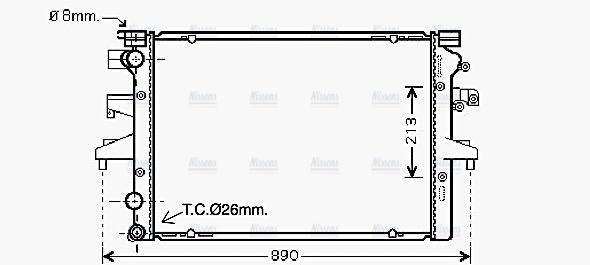 AVA Coolant Radiator VNA2231