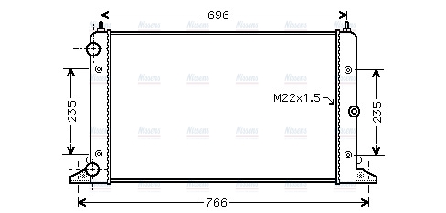AVA Coolant Radiator VNA2247