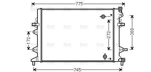AVA Coolant Radiator VNA2370