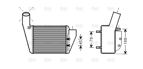 AVA Charge Air Intercooler VNA4222