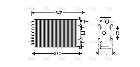 AVA Cabin Heater Core VNA6239