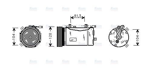 AVA Aircon Compressor VNAK172
