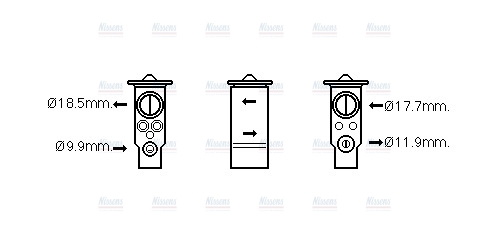 AVA Aircon Expansion Valve VO1171