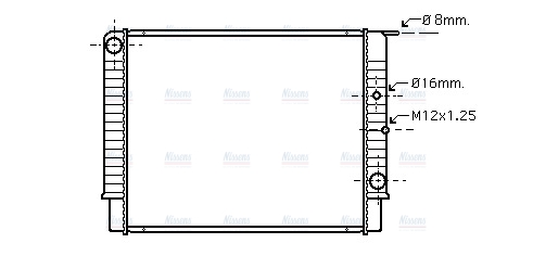 AVA Coolant Radiator VO2065