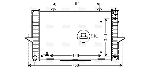 AVA Coolant Radiator VO2092