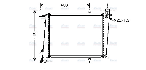 AVA Coolant Radiator VO2127