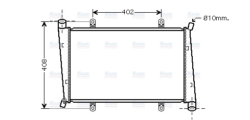 AVA Coolant Radiator VO2130