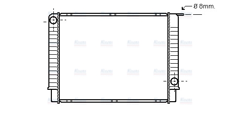 AVA Coolant Radiator VO2145