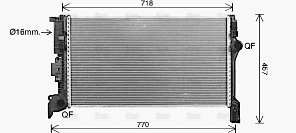 AVA Coolant Radiator VO2304