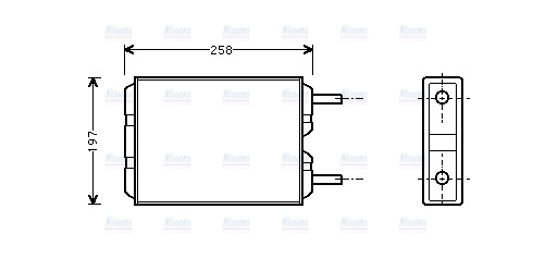 AVA Cabin Heater Core VO6040