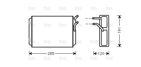 AVA Cabin Heater Core VO6096