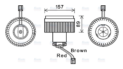 AVA Cabin Fan Blower Motor VO8177
