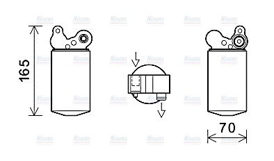 AVA Aircon Receiver Dryer Filter VOD185