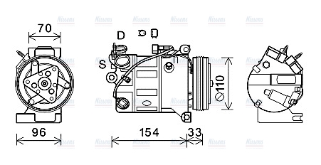AVA Aircon Compressor VOK183
