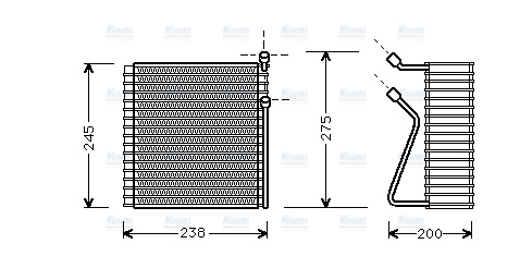 AVA Aircon Evaporator VOV091