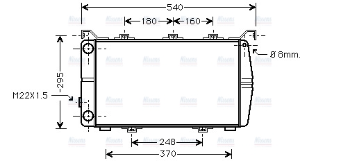 AVA Coolant Radiator WG2001