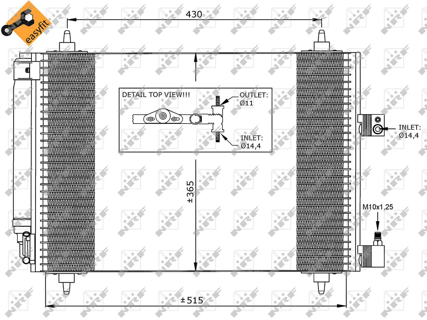 NRF 35649 Air-con Condenser