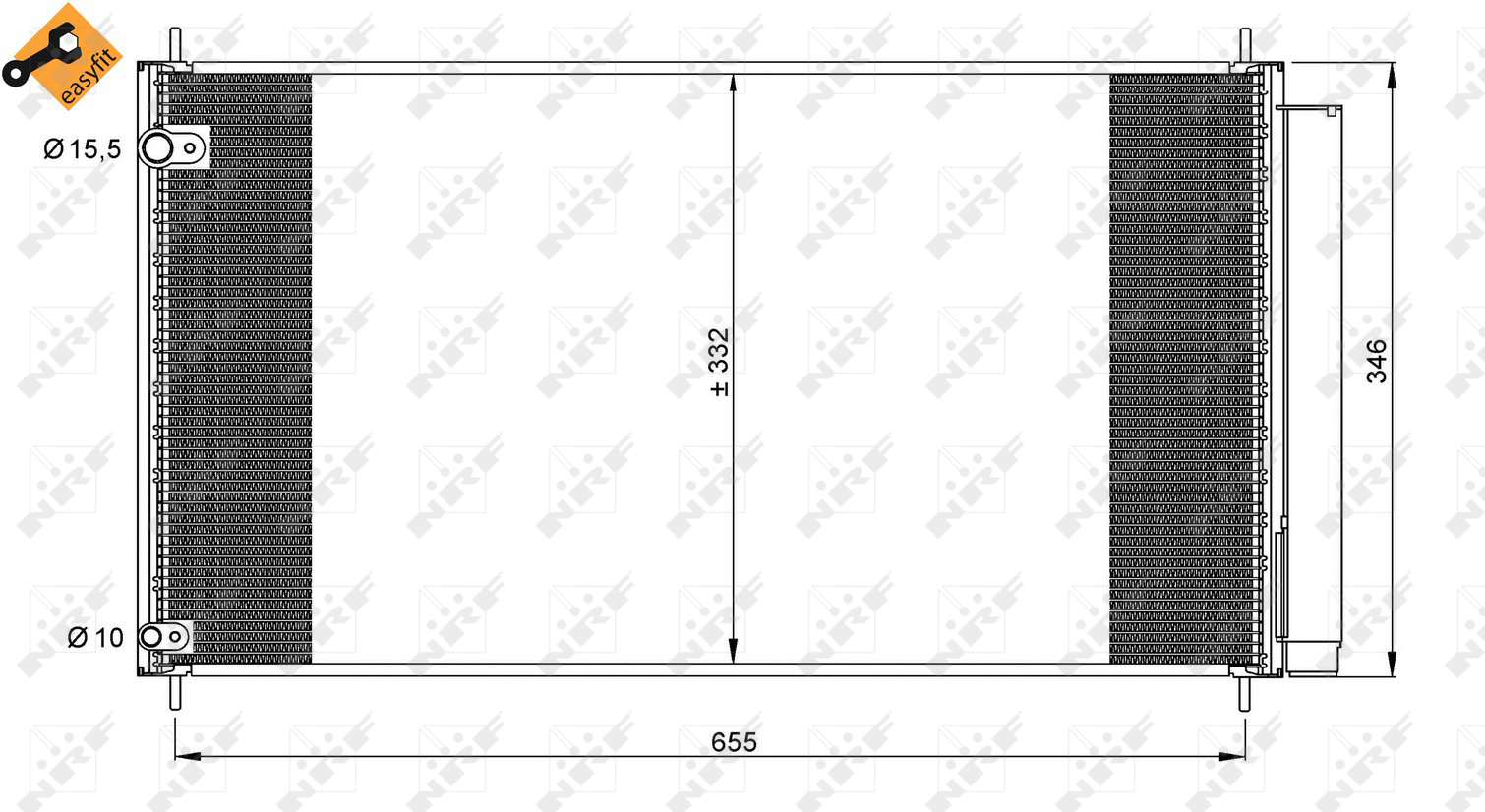 NRF 35838 Air-con Condenser