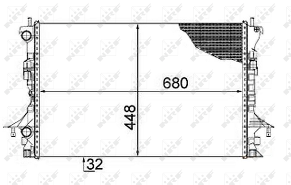 NRF 58479 Engine Coolant Radiator