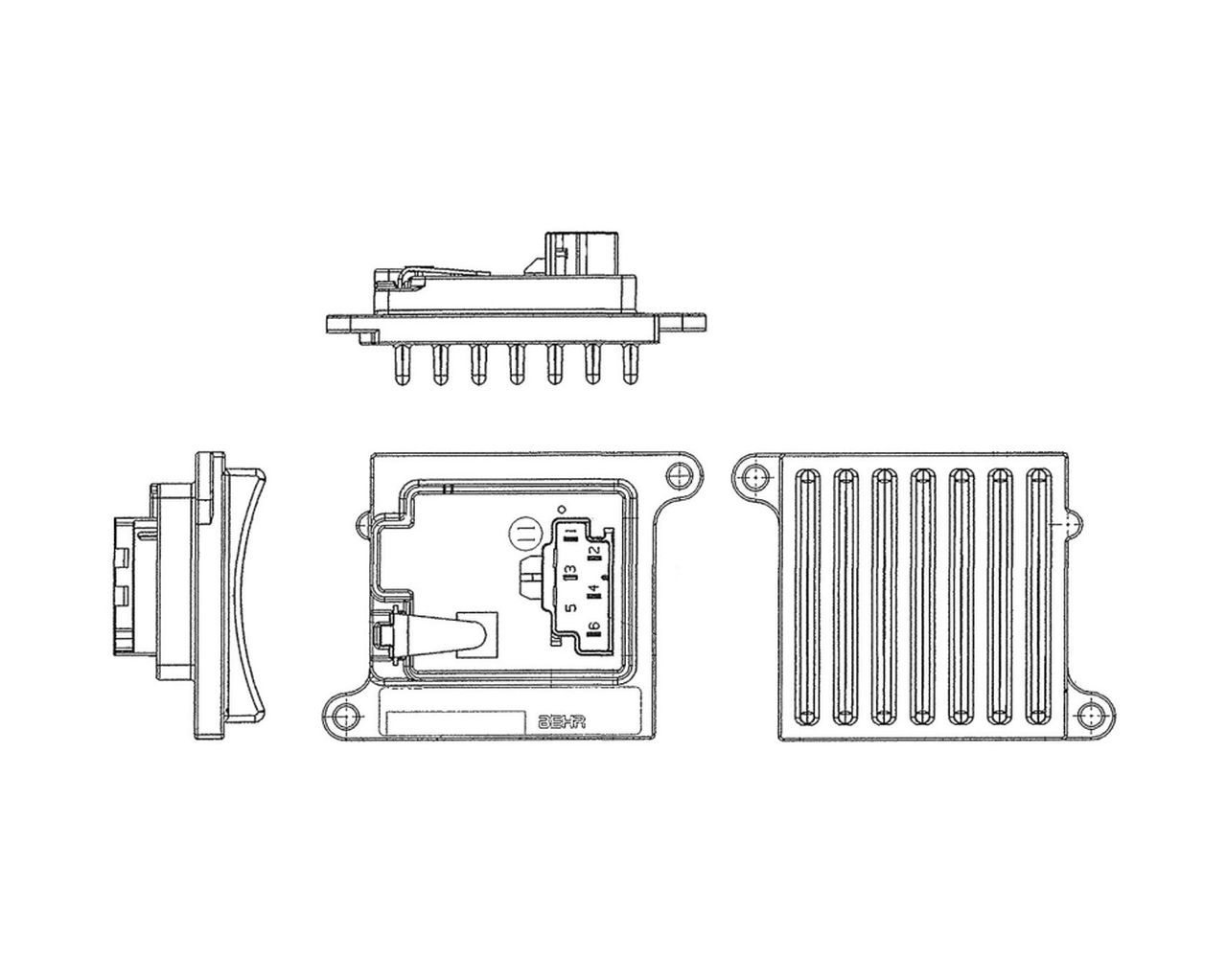MAHLE PC Aircon blower regulator and resistor ABR36000P
