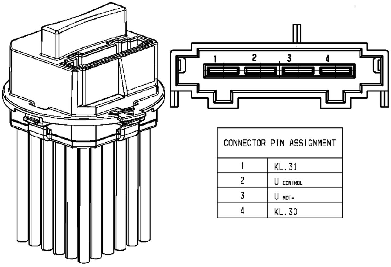 MAHLE PC Aircon blower regulator and resistor ABR53000P