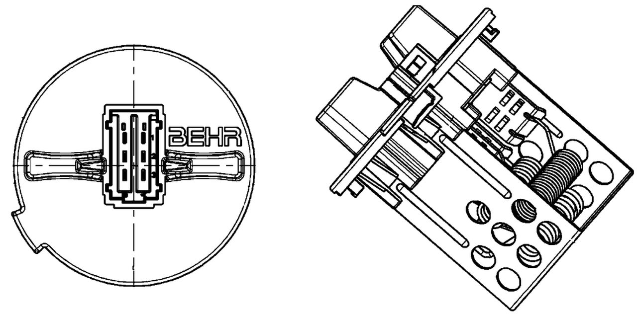 MAHLE PC Aircon blower regulator and resistor ABR93000P