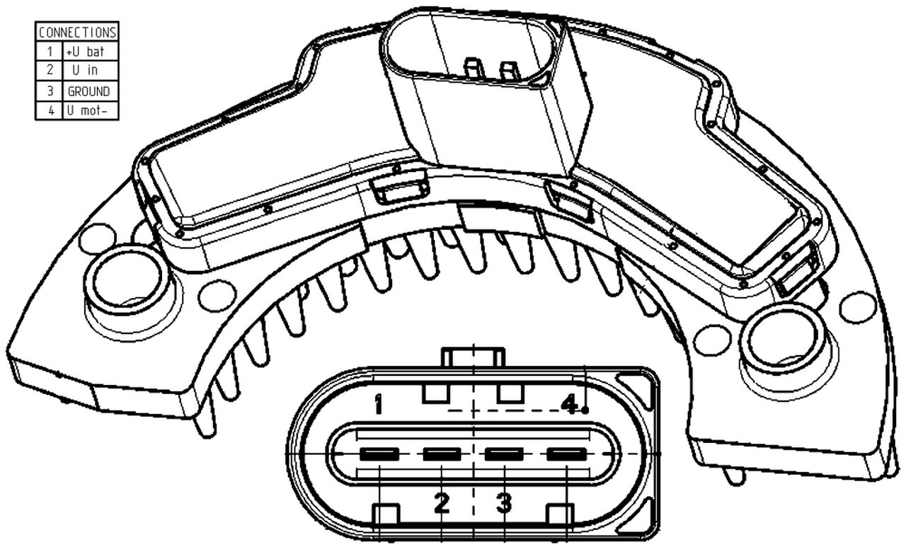MAHLE Truck/Bus Aircon blower regulator and resistor ABR9000P