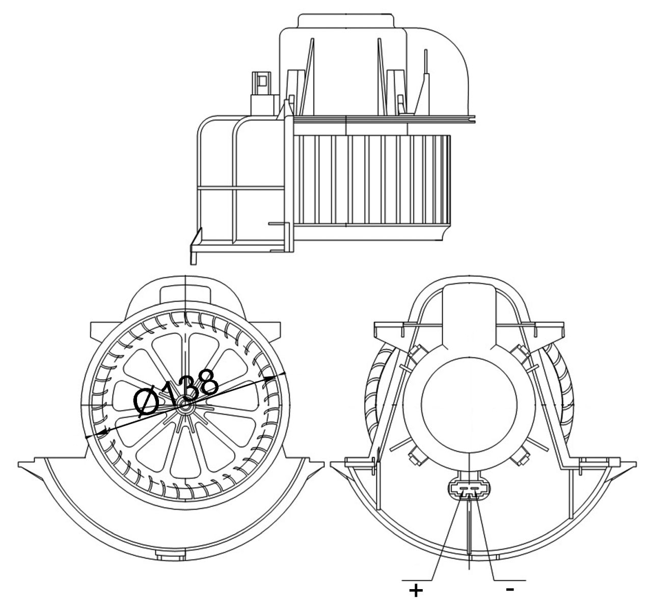 MAHLE PC Interior blower AB113000S