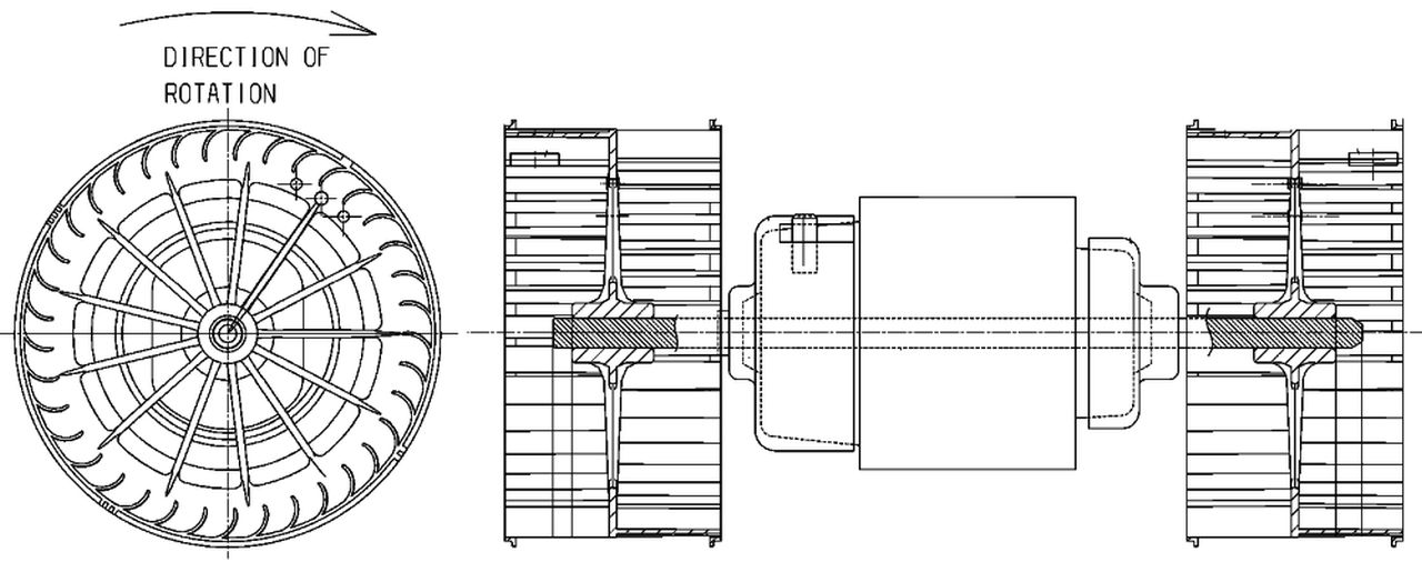 MAHLE Truck/Bus Interior blower AB152000P