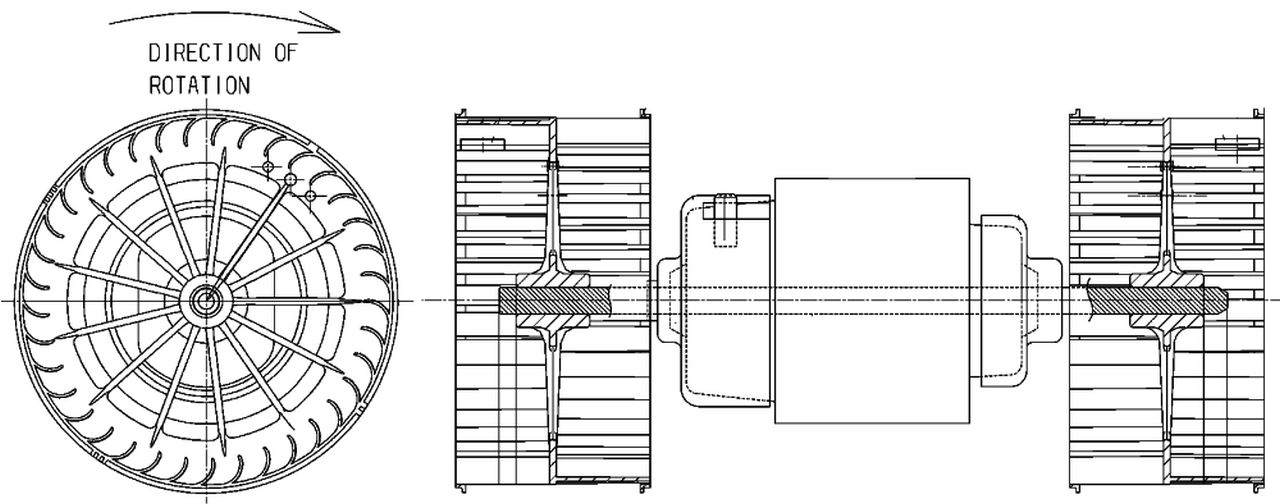 MAHLE Truck/Bus Interior blower AB152000P