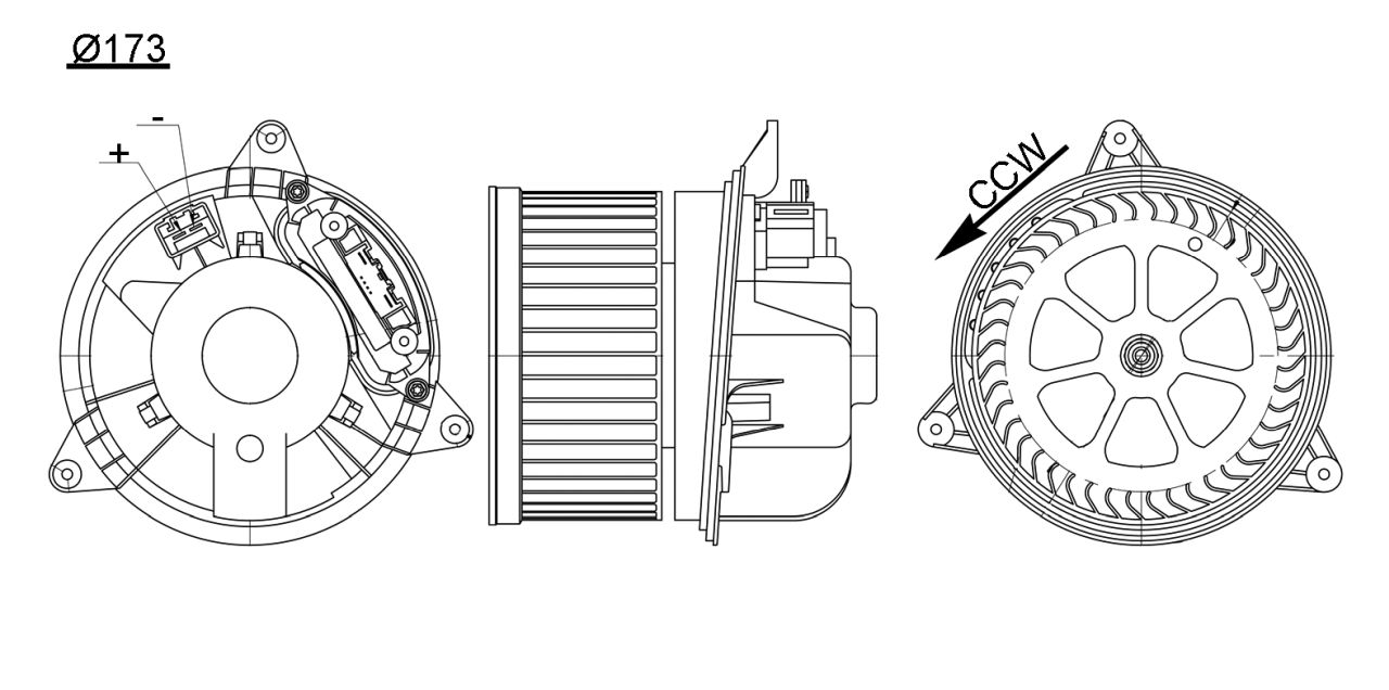 MAHLE PC Interior blower AB195000S