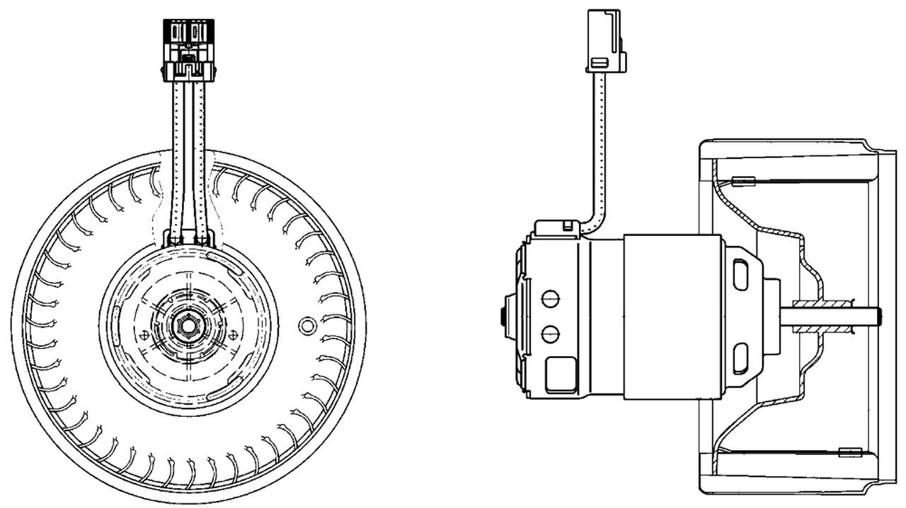 MAHLE PC Interior blower AB22000P