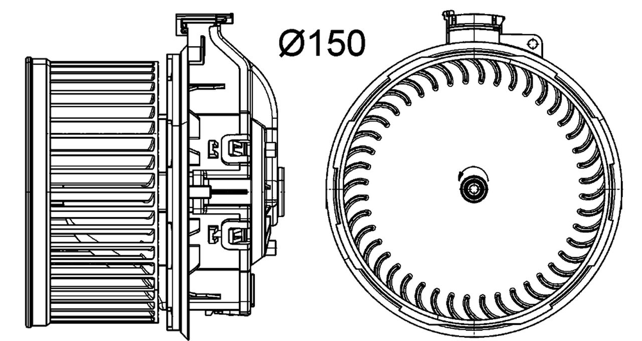 MAHLE PC Interior blower AB259000P