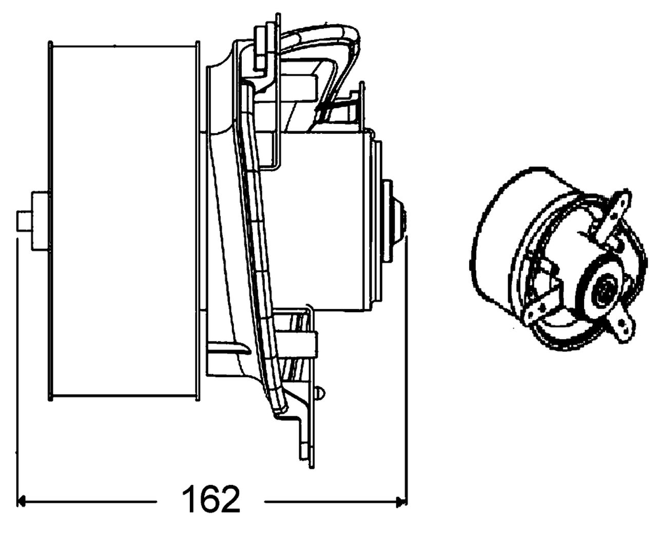 MAHLE Truck/Bus Interior blower AB275000P