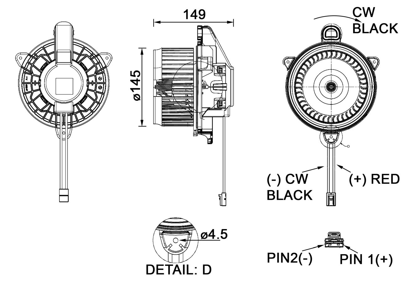 MAHLE PC Interior blower AB278000P