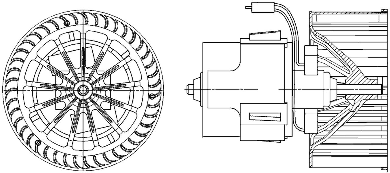 MAHLE PC Interior blower AB30000P