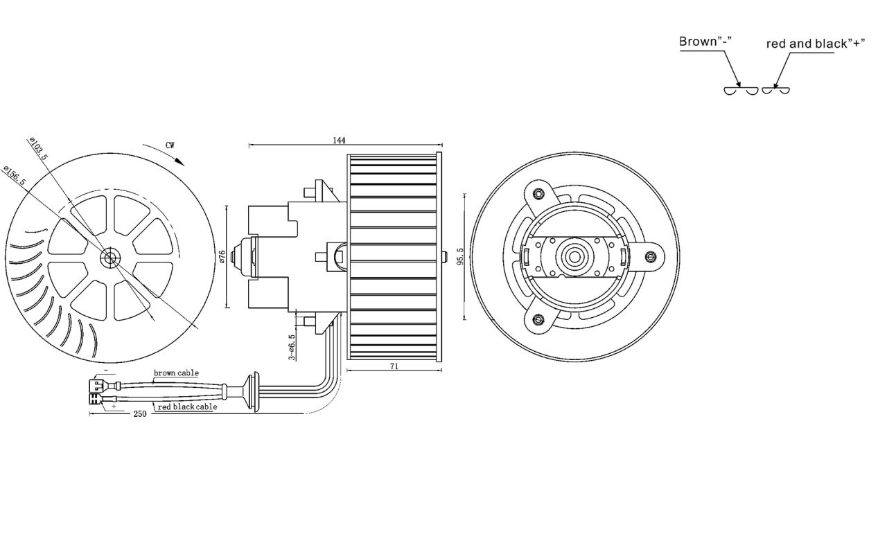 MAHLE PC Interior blower AB6000S