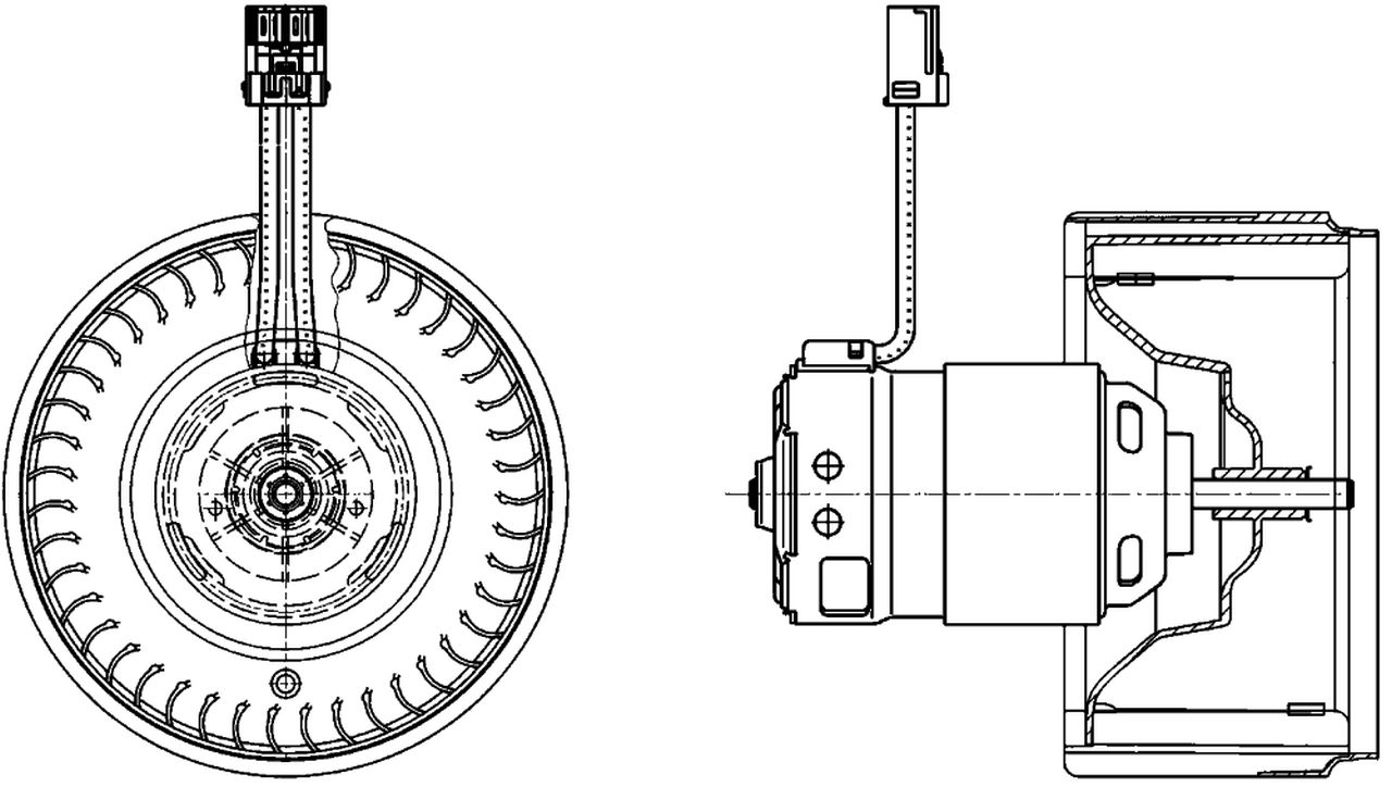 MAHLE PC Interior blower AB71000P