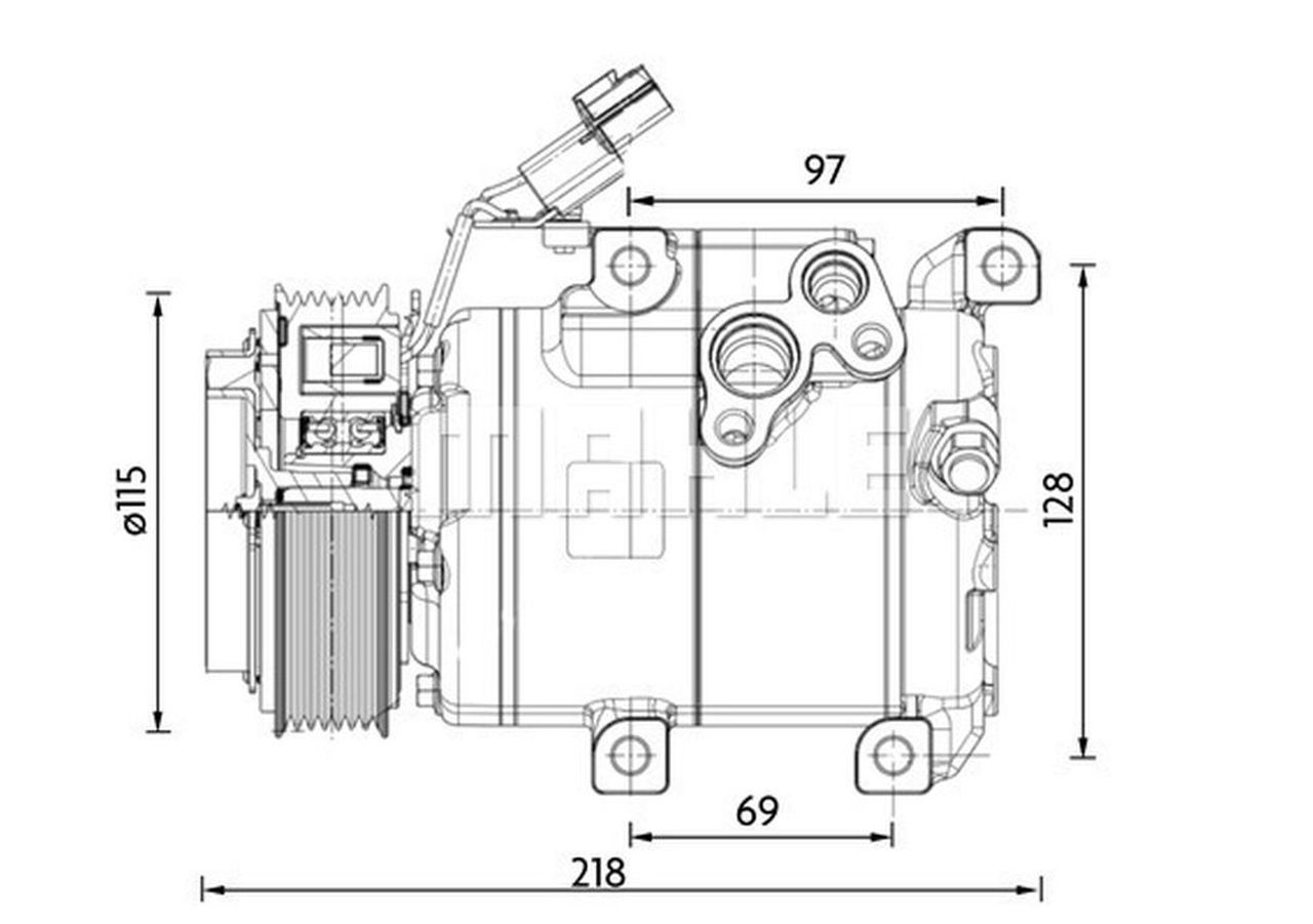 MAHLE PC Aircon compressor ACP1467000P