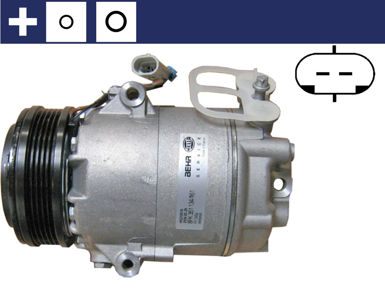 MAHLE PC Aircon compressor ACP45000S