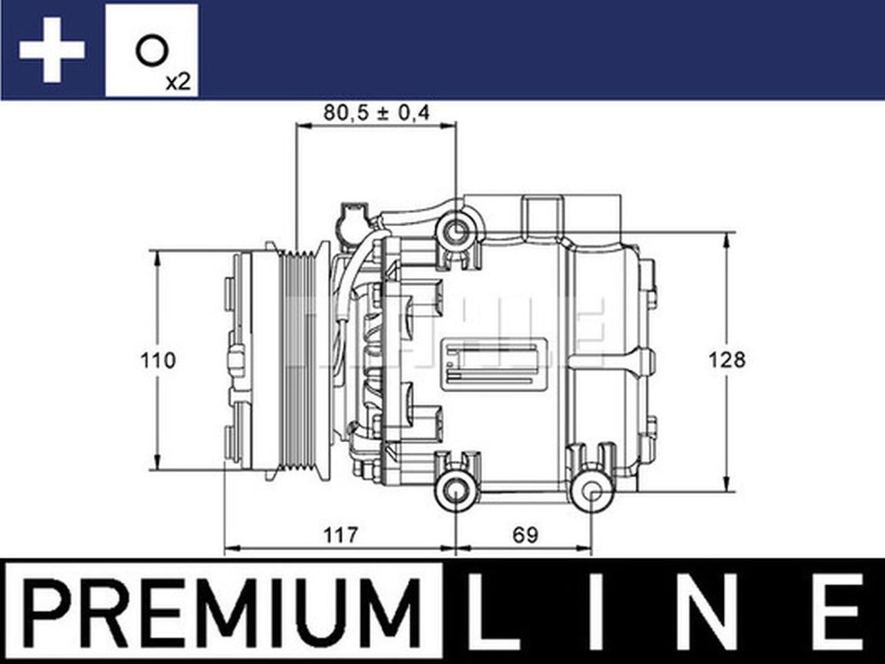 MAHLE PC Aircon compressor ACP858000P