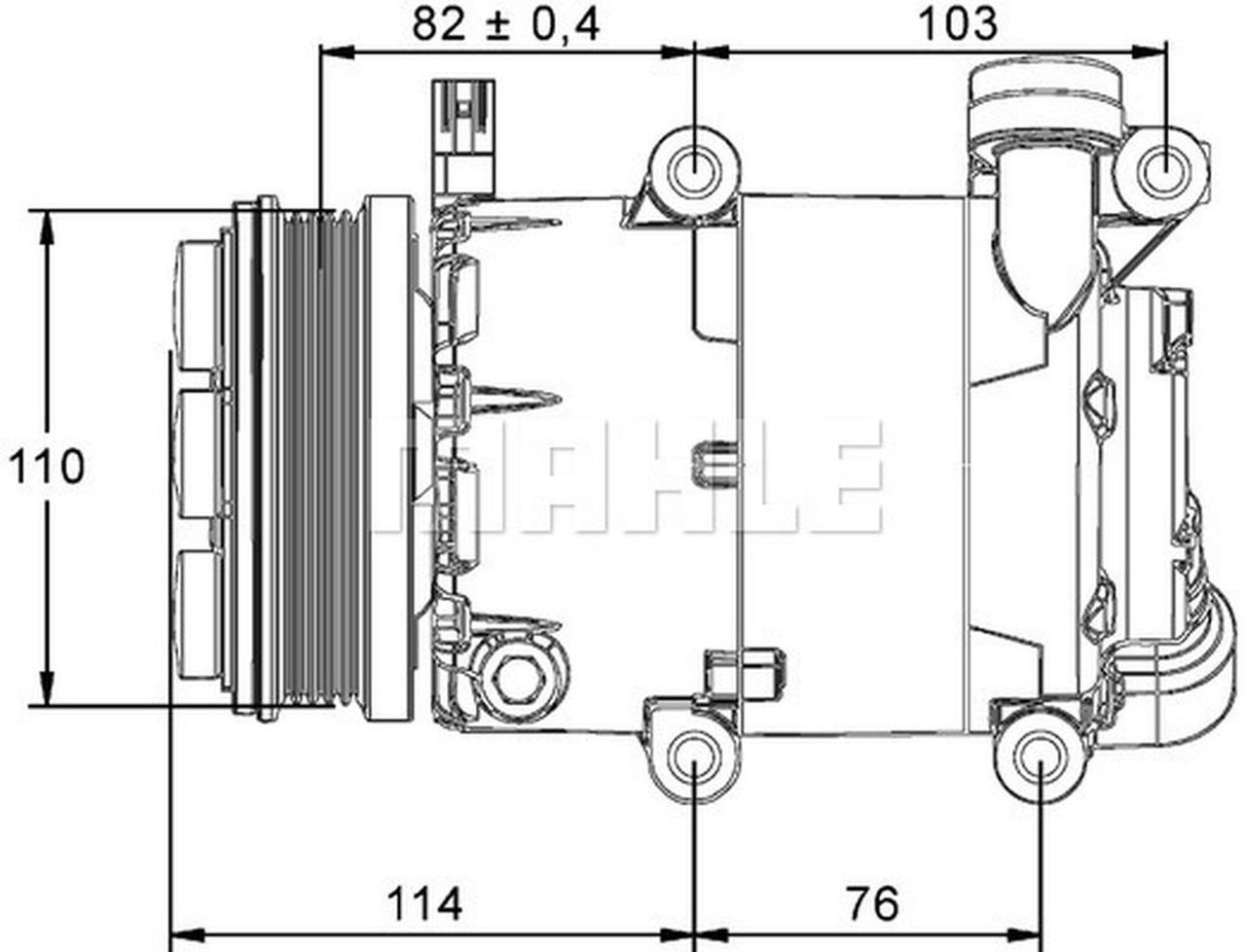 MAHLE PC Aircon compressor ACP864000P