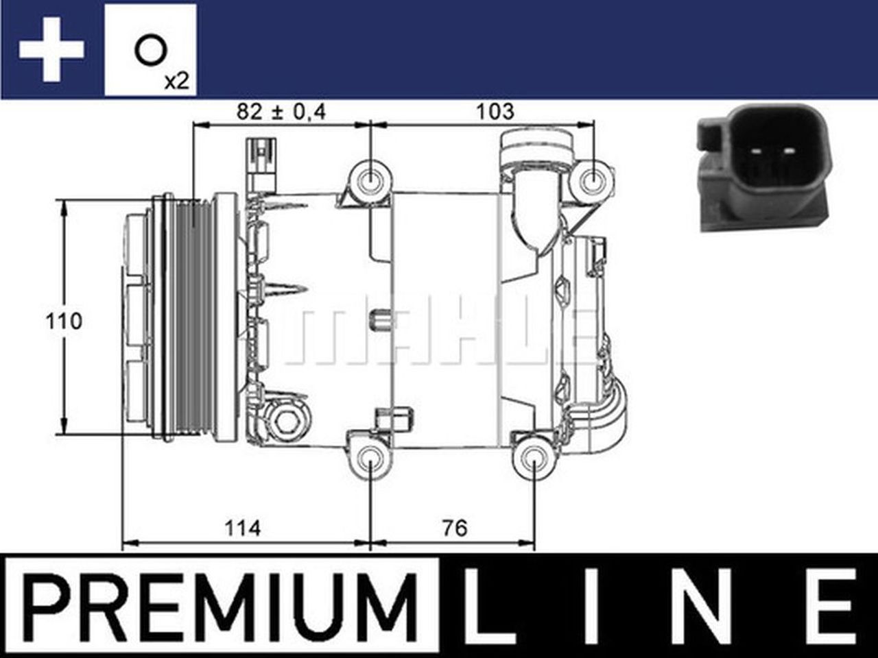 MAHLE PC Aircon compressor ACP864000P