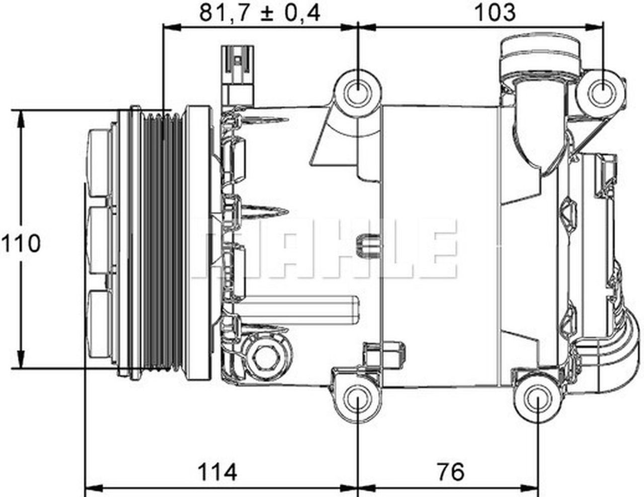 MAHLE PC Aircon compressor ACP866000P