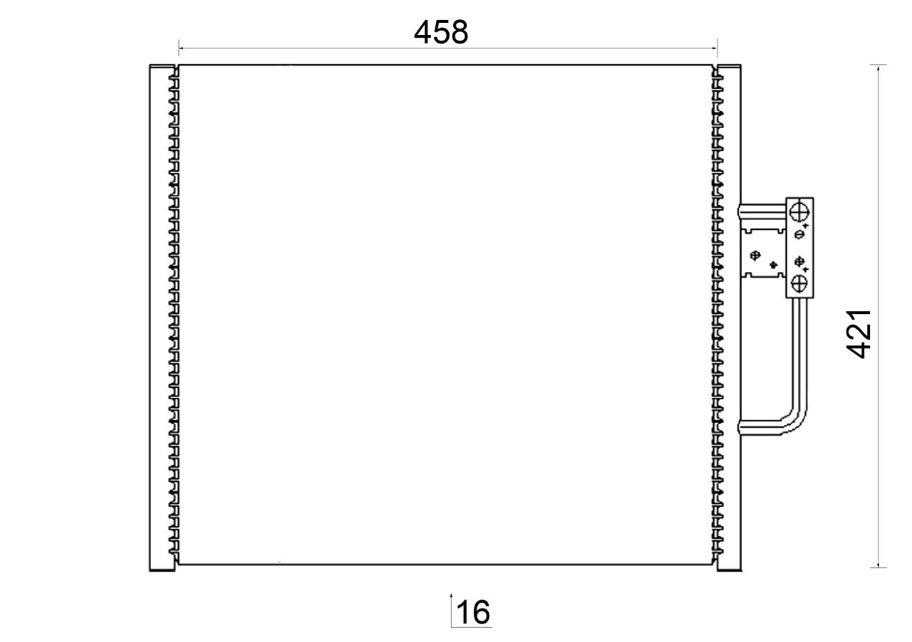 MAHLE PC Aircon condenser AC201001S